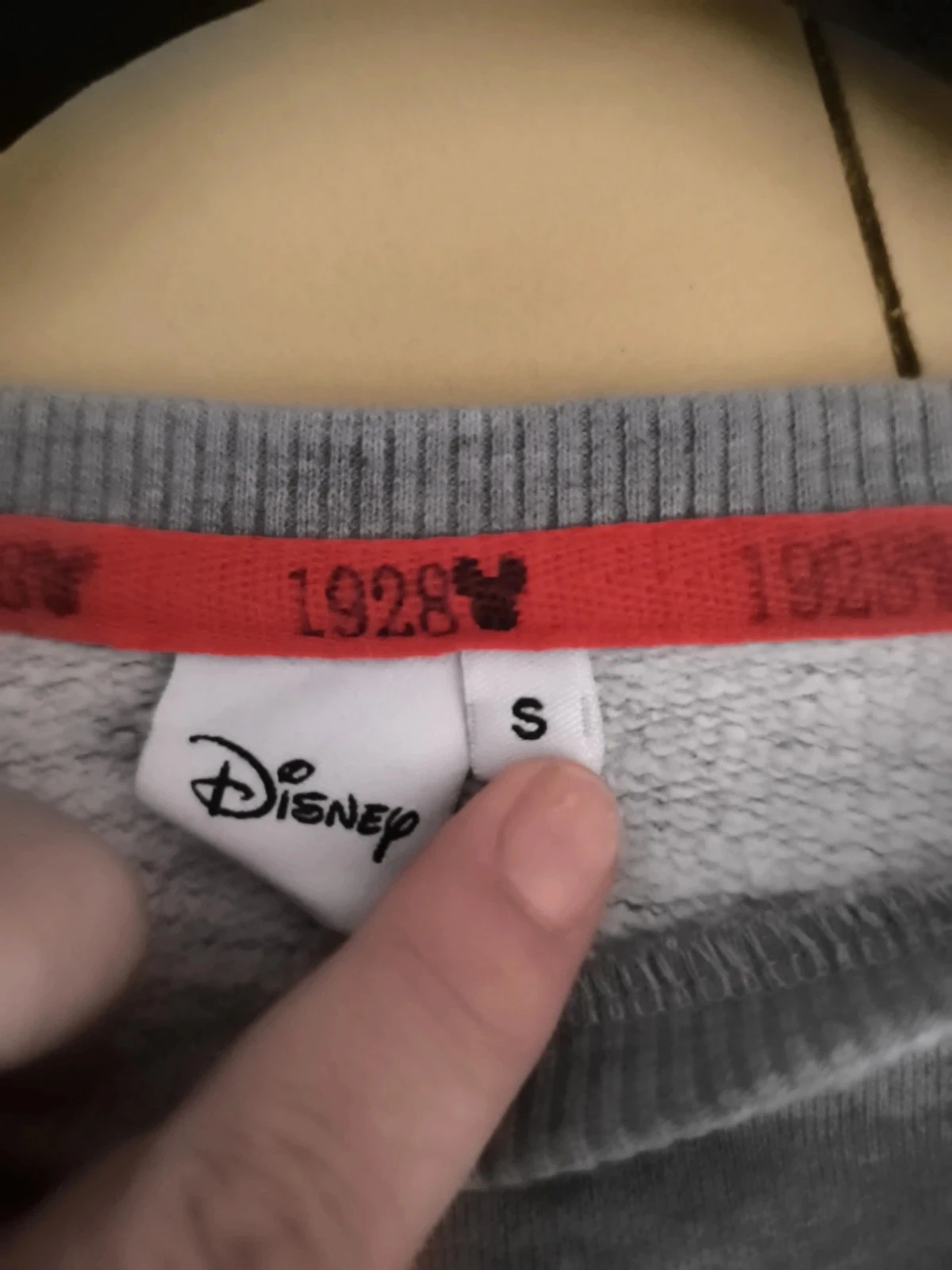 Grey Disney Mickey Mouse Sweatshirt – Size S – photo 4